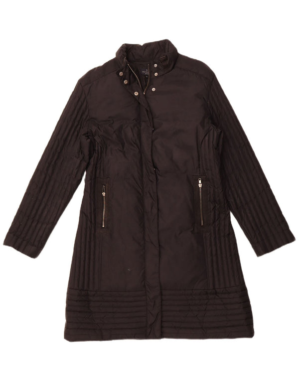 TRUSSARDI JEANS Женское пуховое пальто IT 48 XL Черный Полиамид