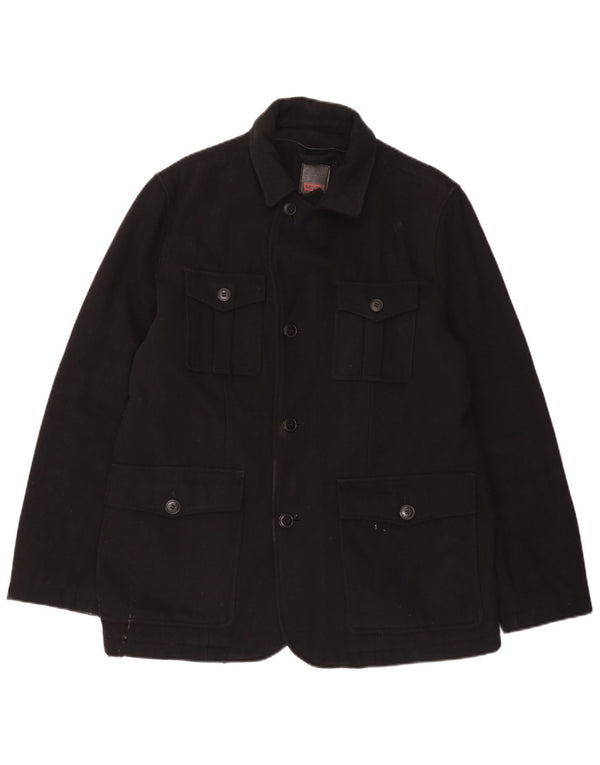 Levi's Mens Utility Jacket UK 40 Large Black Wool