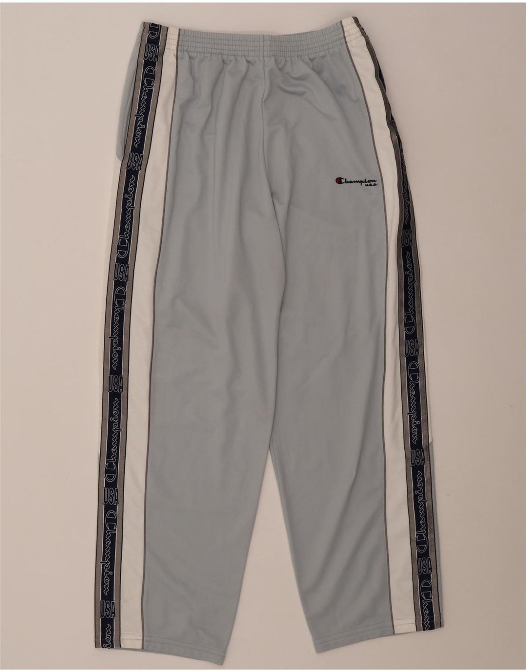 Мужские спортивные брюки Champion с графическим рисунком XL, синие, полиэстер с цветными блоками