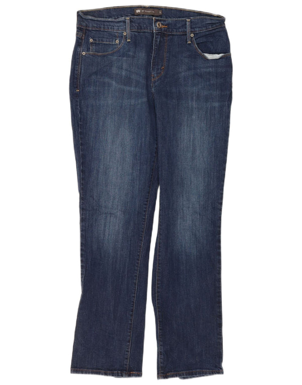 Женские прямые джинсы Levi's 505 США 8, средние W29 L30, синие, хлопок