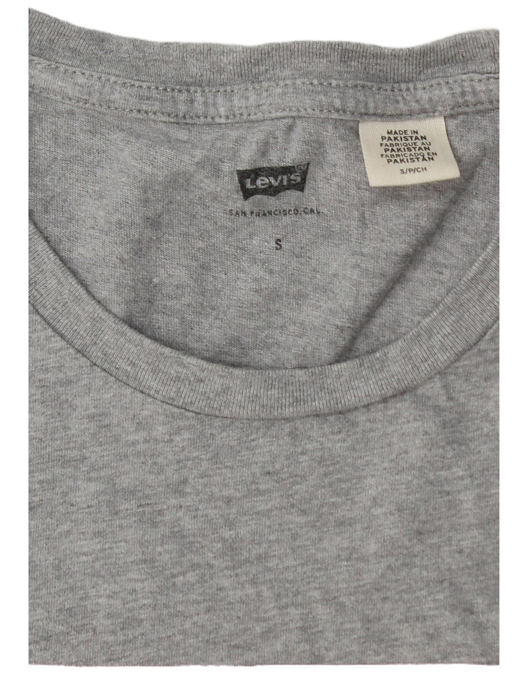 Мужская футболка с рисунком LEVI'S, маленький серый хлопок