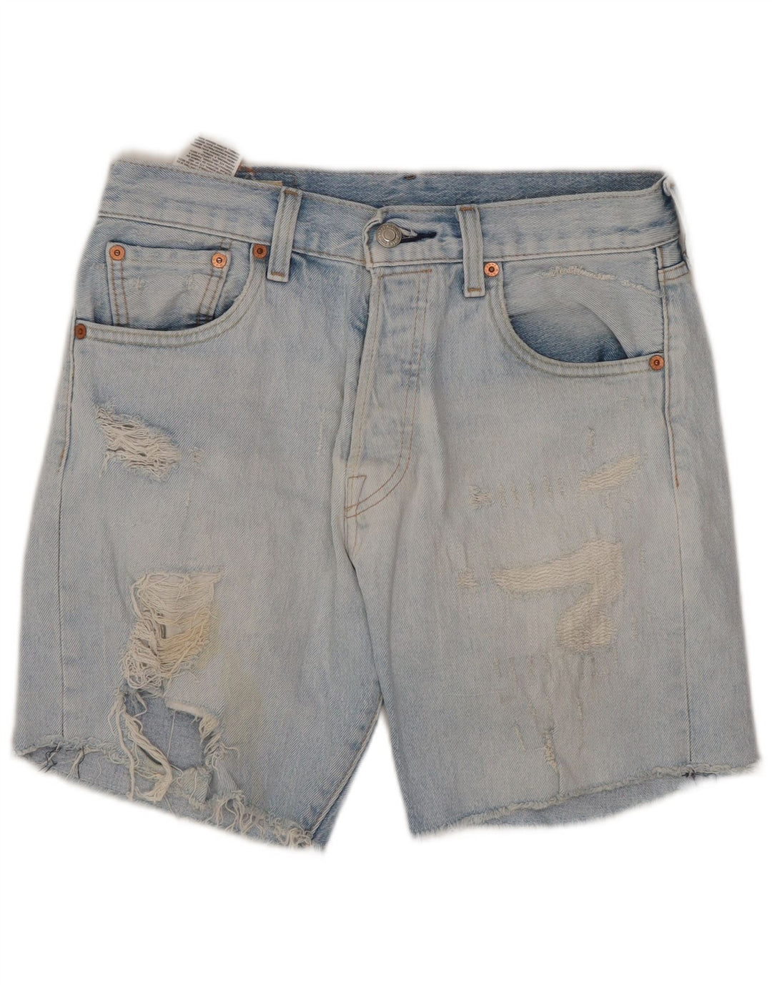 Женские джинсовые шорты LEVI'S 501 с высокой талией W29, средний синий