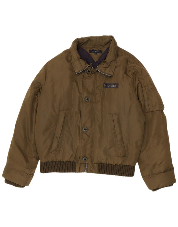 Мужская стеганая куртка Tommy Hilfiger UK 40, большой цвет хаки, нейлон