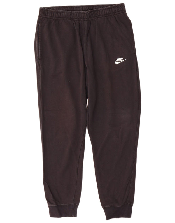 Nike Mens Tracksuit Trousers Joggers Large Black Cotton
