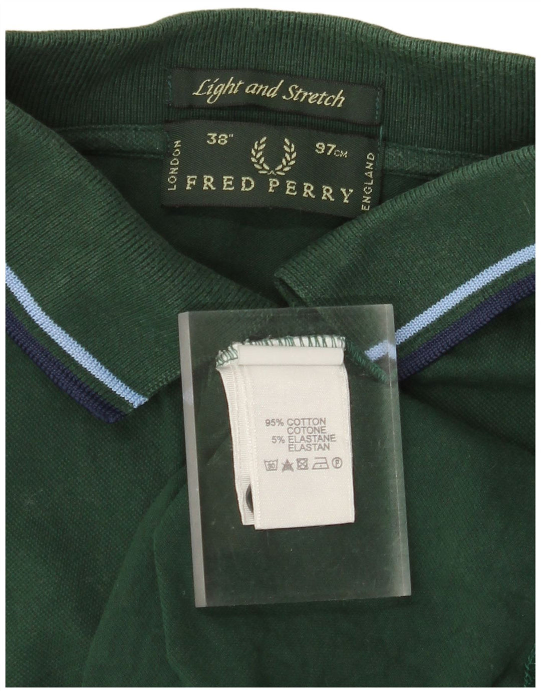 Мужская легкая и эластичная рубашка-поло FRED PERRY, маленькая зеленая, хлопок