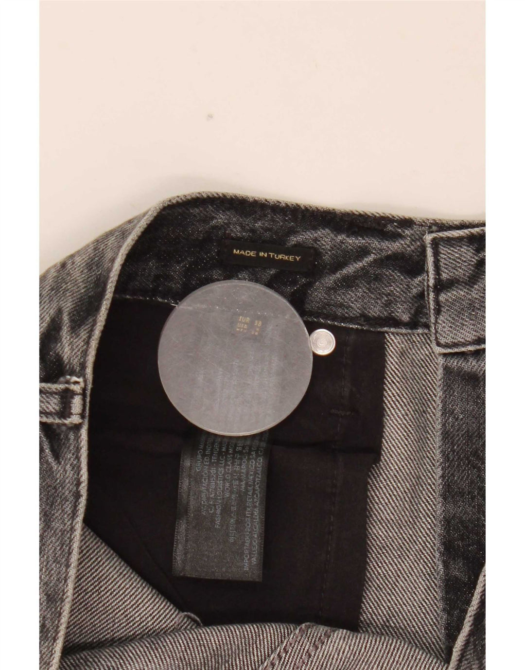 Женские свободные джинсы Massimo Dutti EU 38 Small W28 L30 Серый хлопок