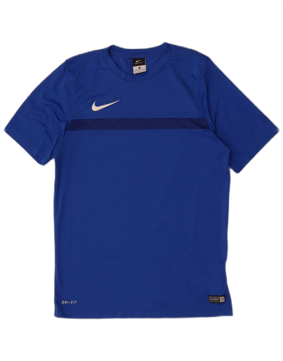 Мужская футболка NIKE Dri Fit из полиэстера среднего синего цвета