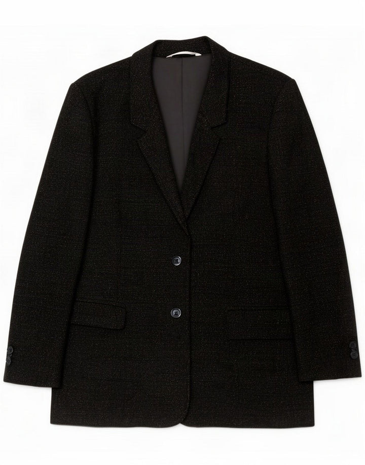 Женский пиджак на 2 пуговицах Marks & Spencer Petite UK 14, средний черный