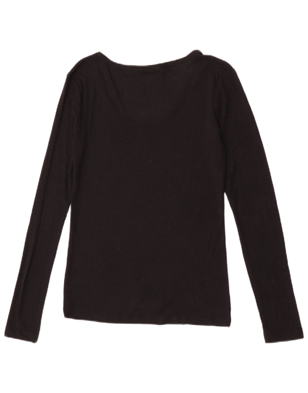 Женский топ с длинным рукавом Zara UK 12, средний черный