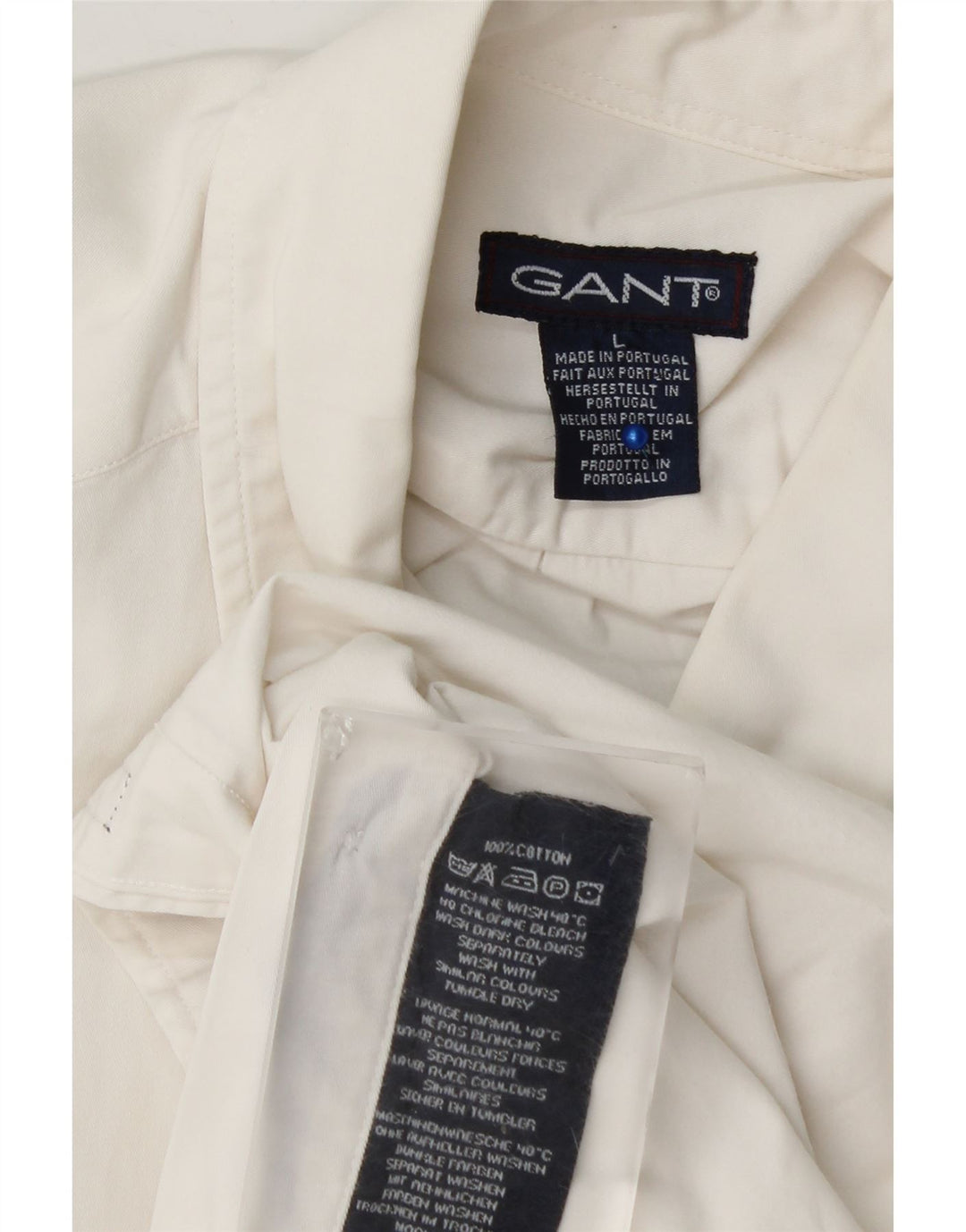 Мужская рубашка с коротким рукавом Gant, большой белый хлопок