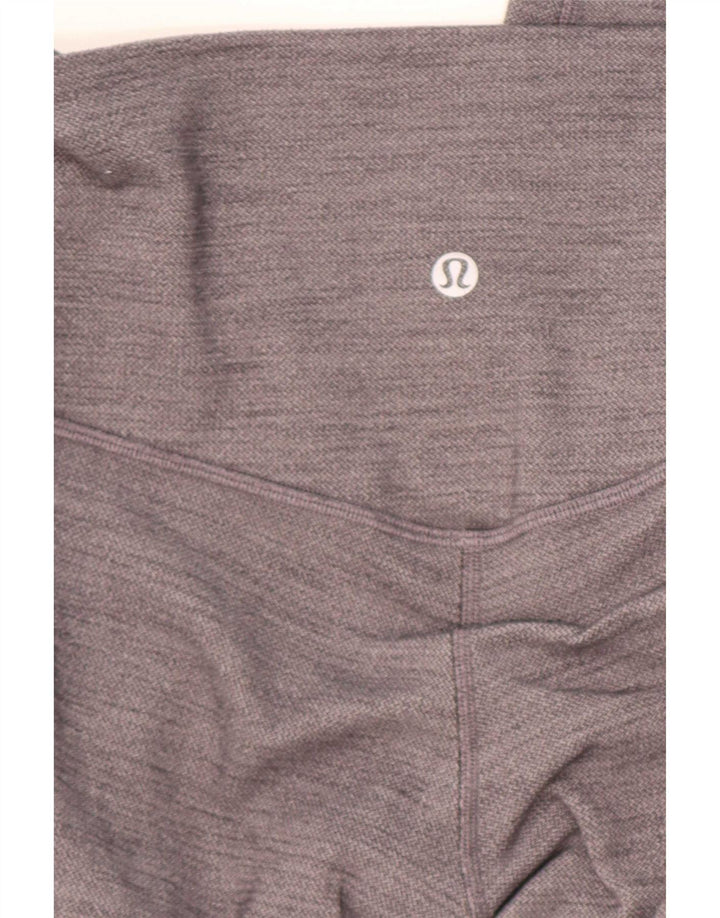 Женские укороченные леггинсы Lululemon, размер 4, маленький размер, серый цвет «елочка»