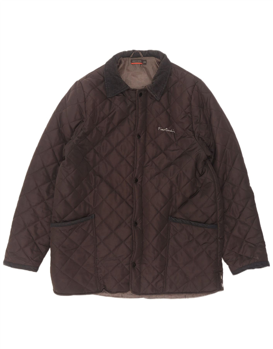 Мужская стеганая куртка Pierre Cardin UK 44 2XL коричневая из полиэстера
