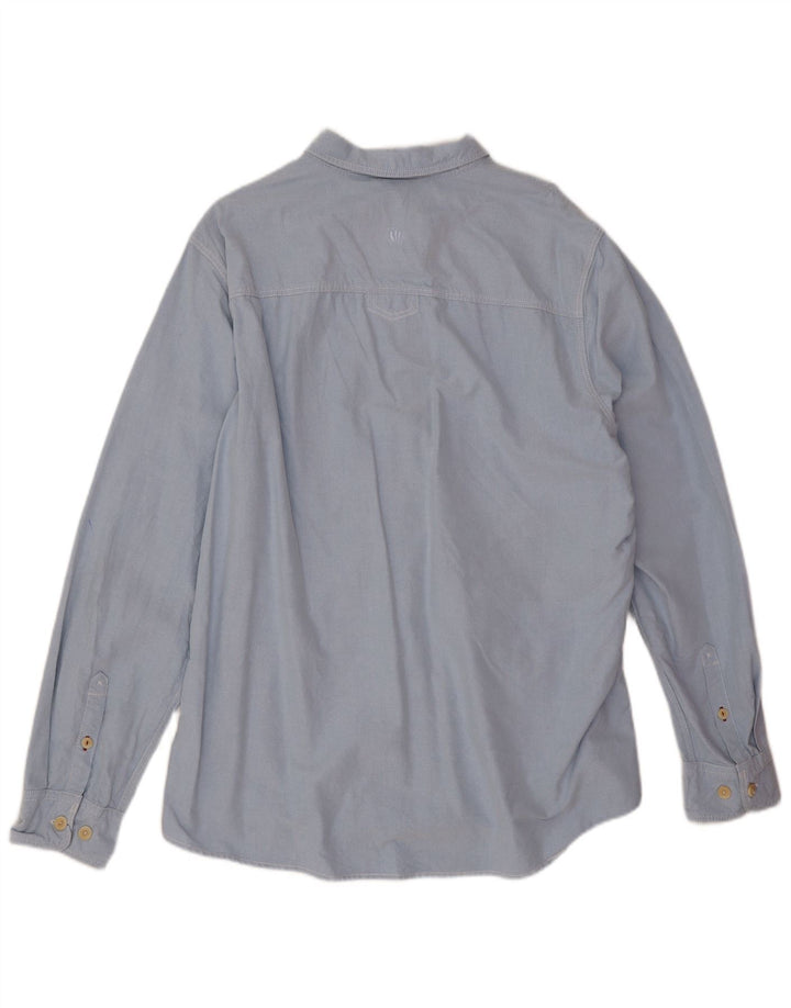 Мужская рубашка Fat Face XL, синяя, хлопок