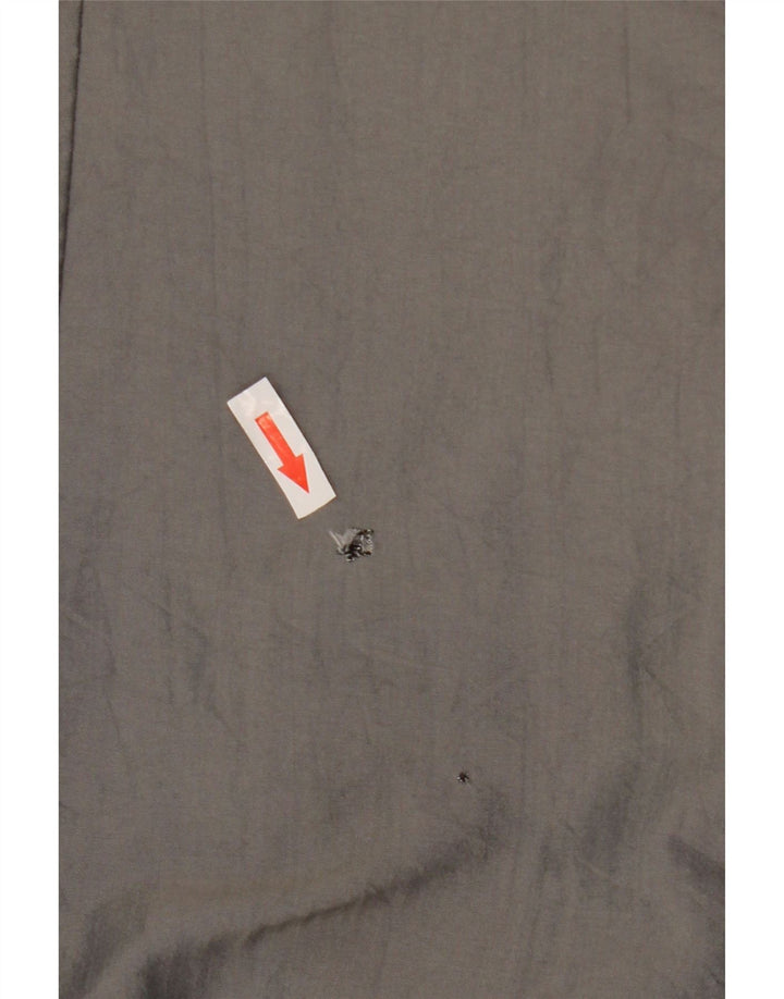 Винтажная мужская куртка-бомбер из шерпа UK 40, большая серая