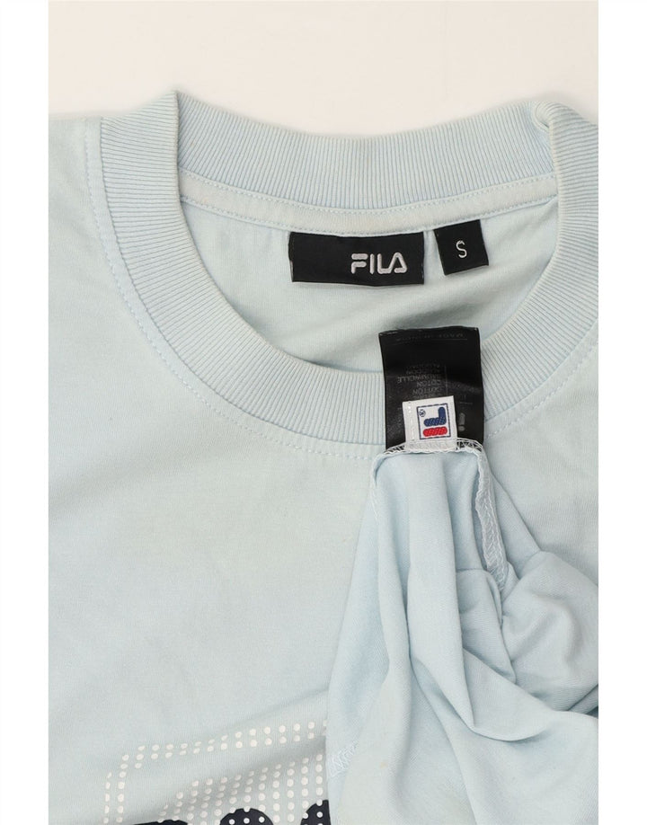 Fila Мужская футболка с рисунком, маленький синий хлопок