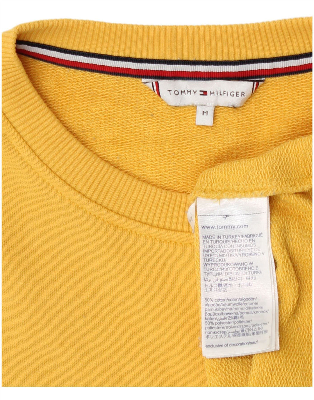 Женский свитер Tommy Hilfiger UK 14, средний желтый