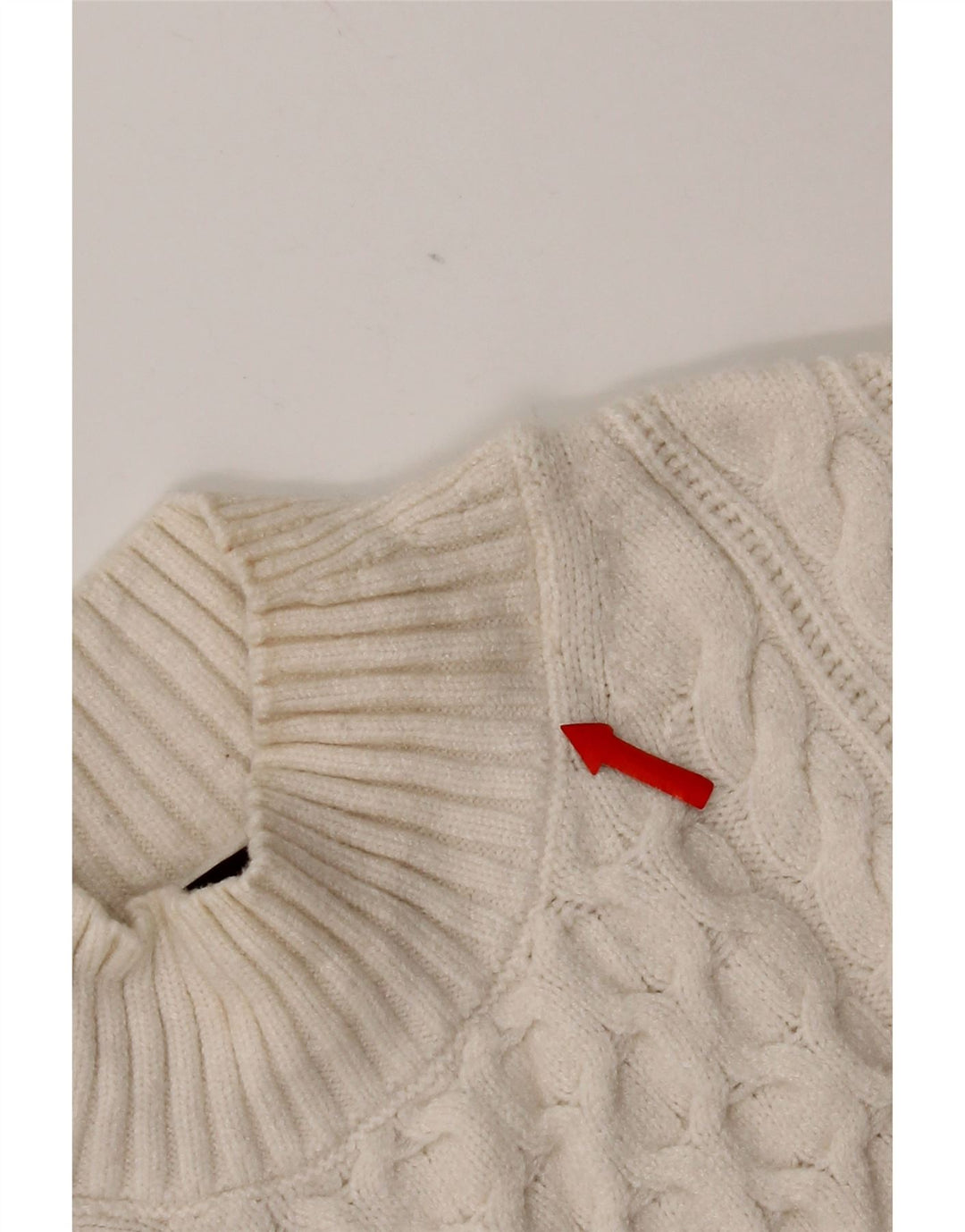 Женский джемпер с высоким воротником Marks & Spencer UK 14, средний белый