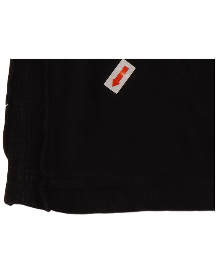 DESIGUAL Мужская футболка с рисунком Топ среднего размера из хлопка черного цвета