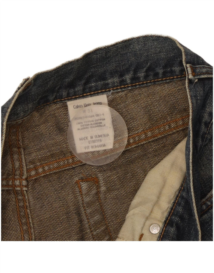 Мужские прямые джинсы CALVIN KLEIN W31 L29 синие, хлопок