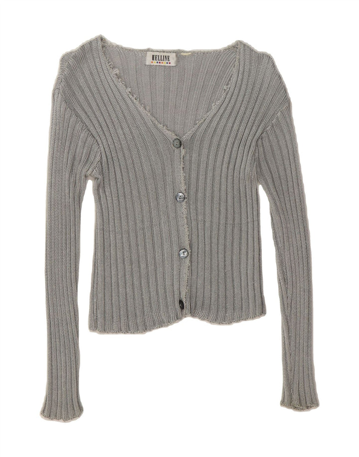 HELLINE Womens Cardigan Sweater UK 12 Medium Grey Vintage HELLINE and Second-Hand HELLINE from Messina Hembry 
