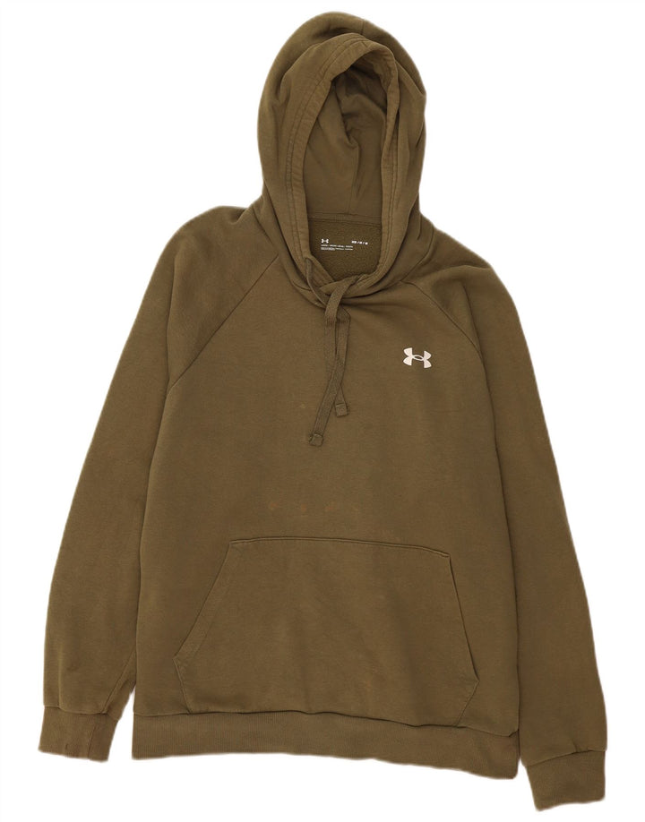 Мужской джемпер с капюшоном Under Armour, средний цвет хаки, хлопок