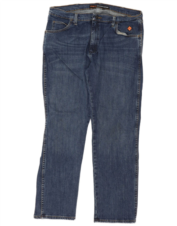 Мужские прямые джинсы Wrangler W38 L30 синие, хлопок