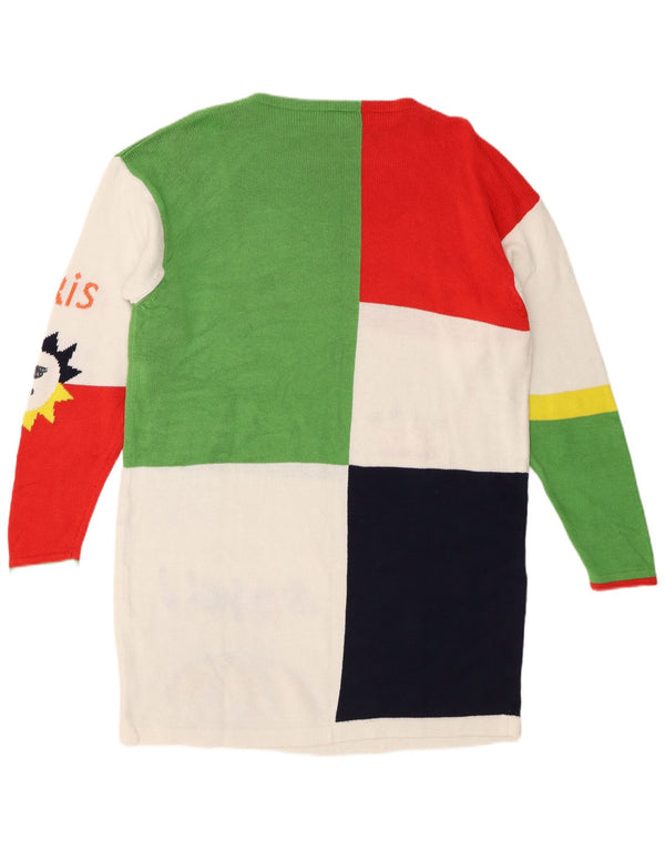 Женское платье-джемпер с длинными рукавами Lecomte UK 14, большое разноцветное