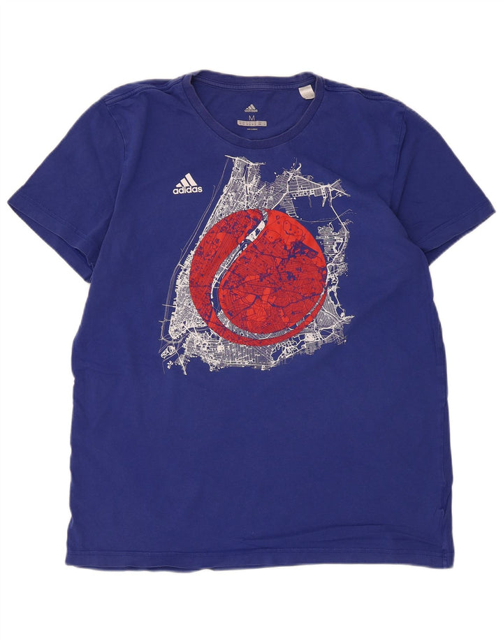 Мужская футболка с рисунком Adidas Top Medium Blue