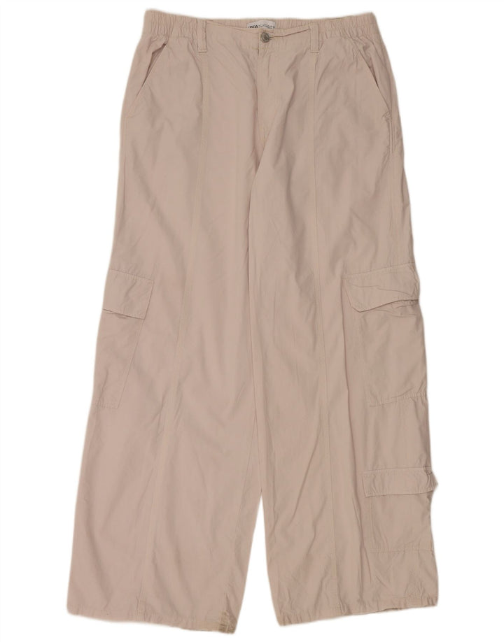 Женские широкие брюки карго Zara, большие W30 L30, серые