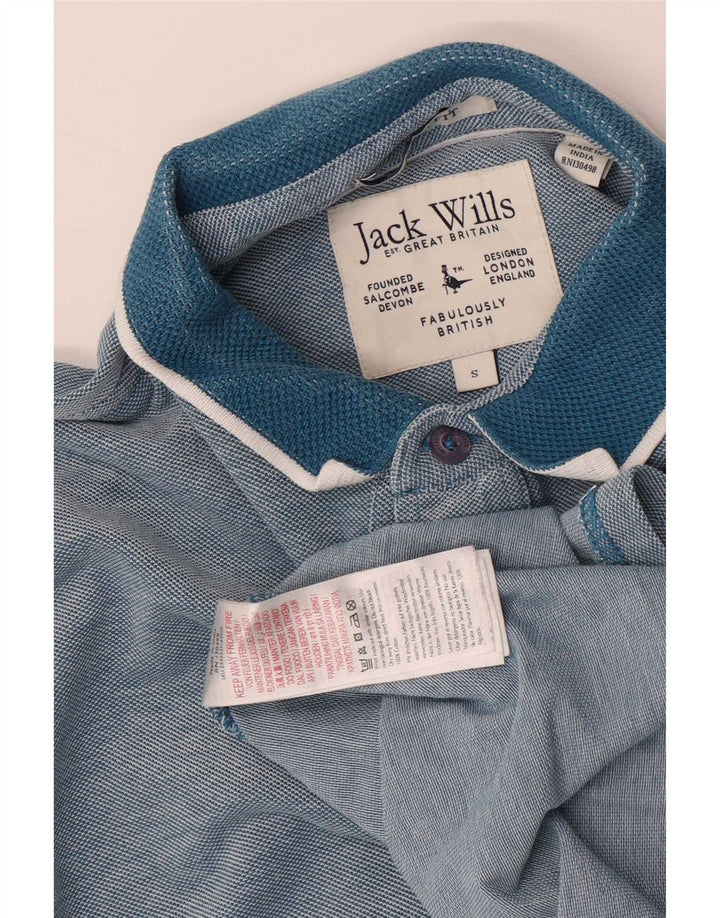 Мужская рубашка-поло Jack Wills, маленькая синяя полоска, хлопок