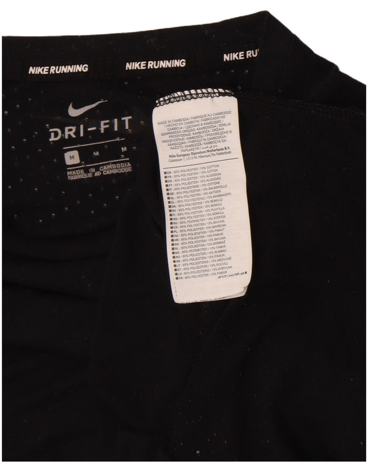 Мужская футболка Nike Dri Fit, средний черный полиэстер