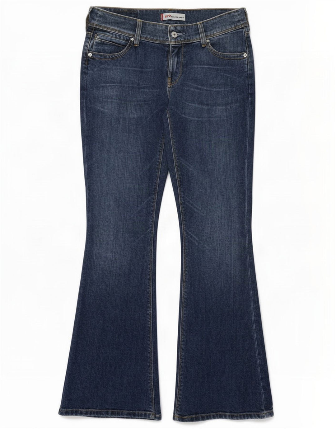 Женские расклешенные джинсы Levi's 479 Booty W30 L32, синий хлопок