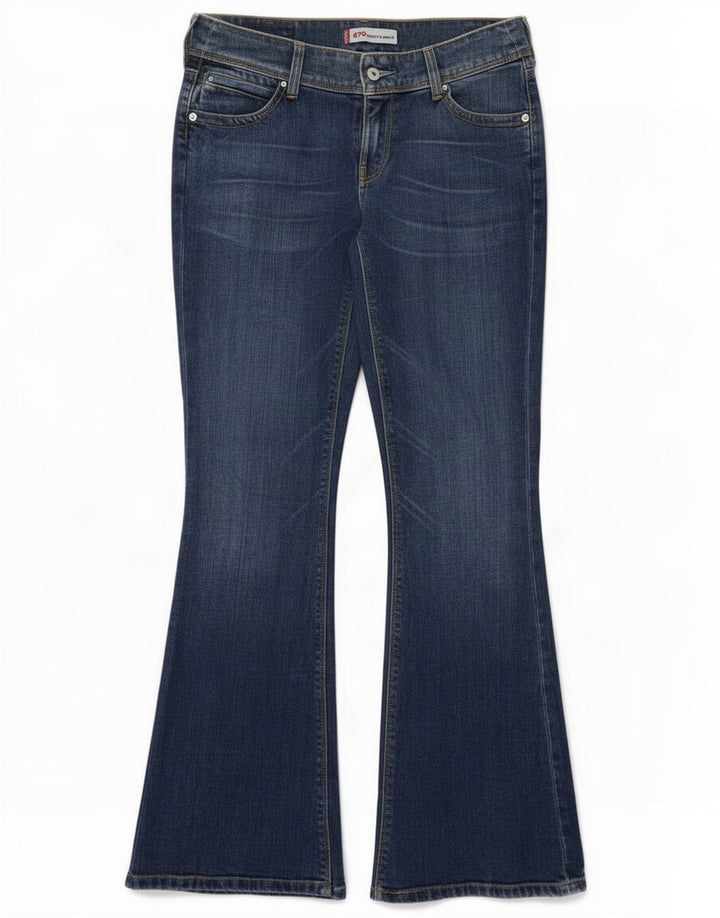 Женские расклешенные джинсы Levi's 479 Booty W30 L32, синий хлопок