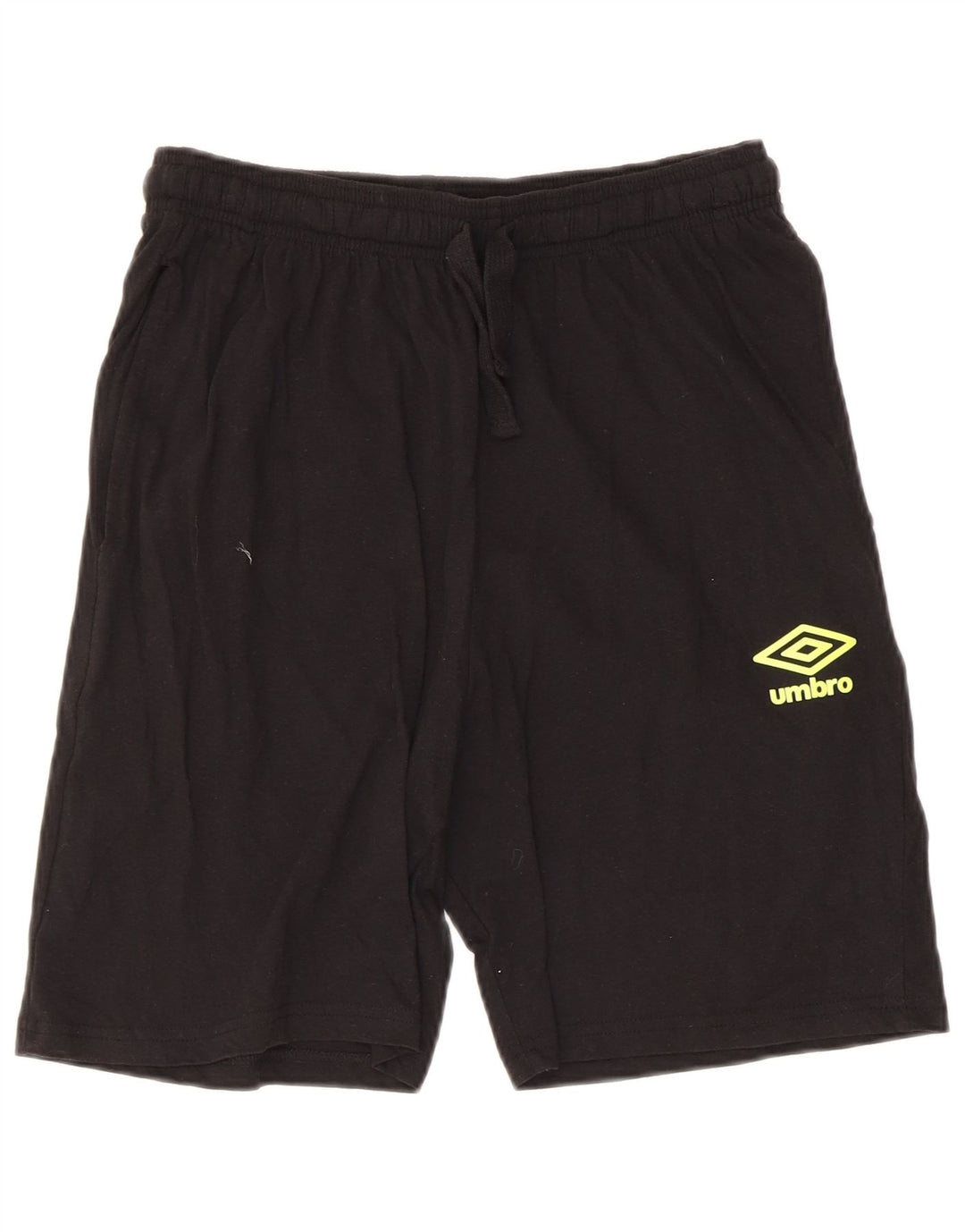 Umbro Мужские спортивные шорты с графикой среднего размера, черные, хлопковые