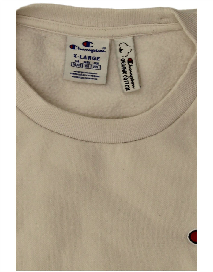 Мужской свитшот Champion XL из хлопка белого цвета