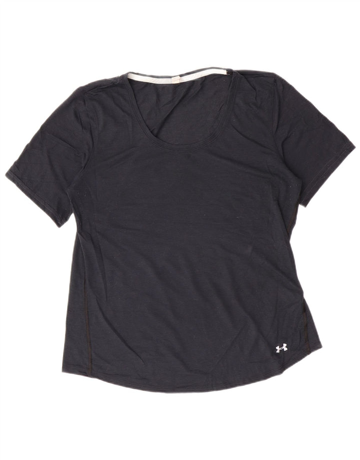 Женская футболка Under Armour Top UK 16, большой черный полиэстер