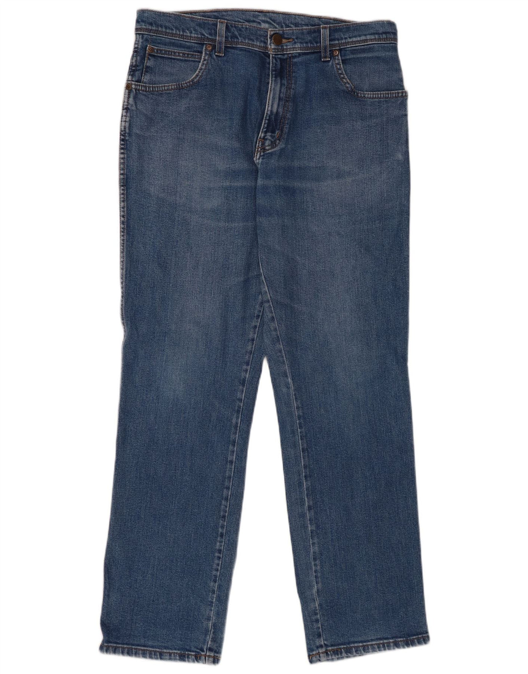 Мужские прямые джинсы Wrangler W34 L32, синий хлопок
