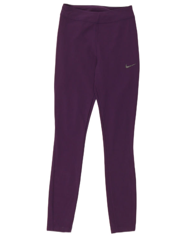 Женские леггинсы Nike Dri Fit UK 6 XS, фиолетовый нейлон