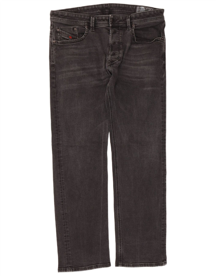 Женские прямые джинсы Diesel Regular Larkee W36 L30, черный хлопок