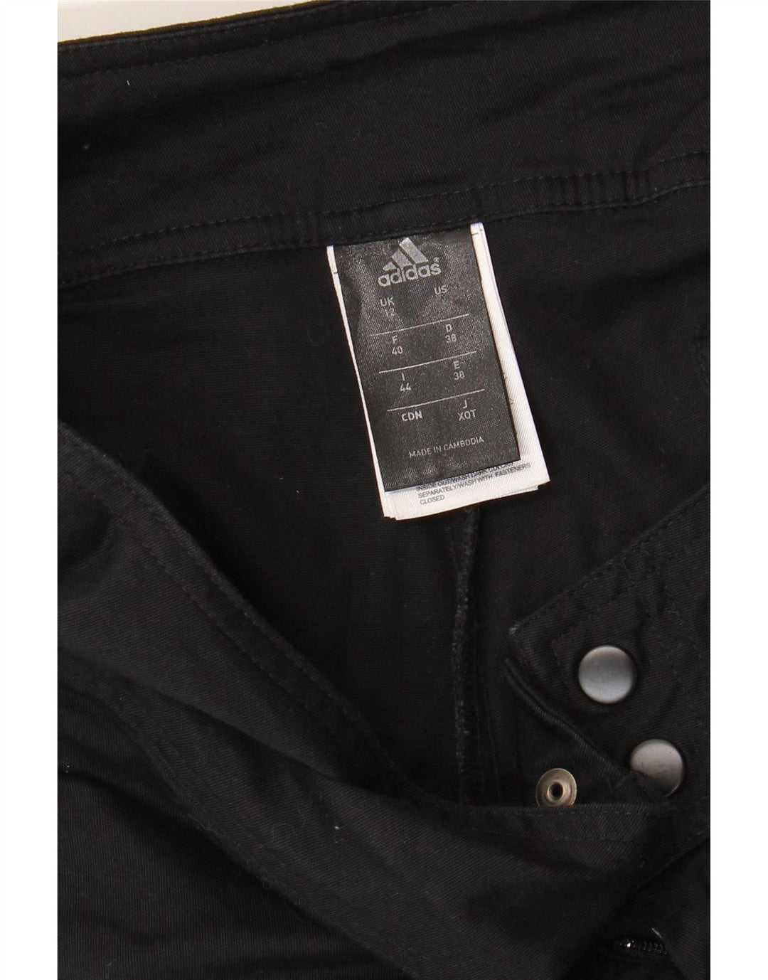 Женские повседневные брюки ADIDAS Climalite UK 12 Medium W32 L30 черные