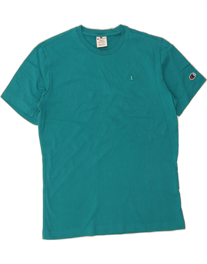 CHAMPION Mens T-Shirt Top Small Green Cotton Vintage Champion and Second-Hand Champion from Messina Hembry 