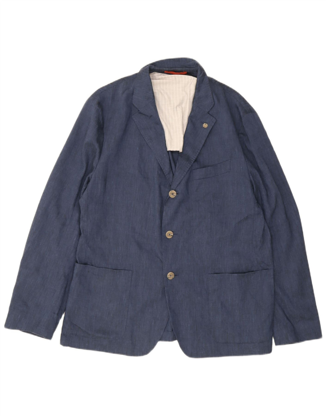 Мужской пиджак с 3 пуговицами Ted Baker, размер 6, 2XL, синий лен