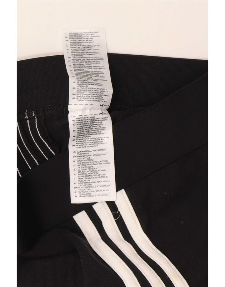Женские леггинсы Adidas UK 8/10, маленькие, черные, хлопковые