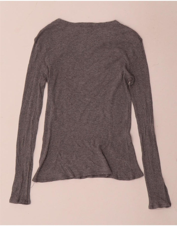Женский топ Massimo Dutti с длинным рукавом UK 8, маленький серый