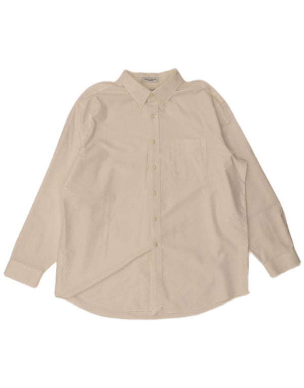 Мужская рубашка L.L.Bean с отделкой, размер 17 1/2 XL, белый хлопок