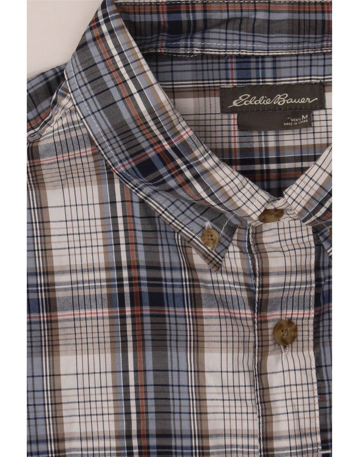 EDDIE BAUER Mens Shirt Medium Blue Check Vintage Eddie Bauer and Second-Hand Eddie Bauer from Messina Hembry 