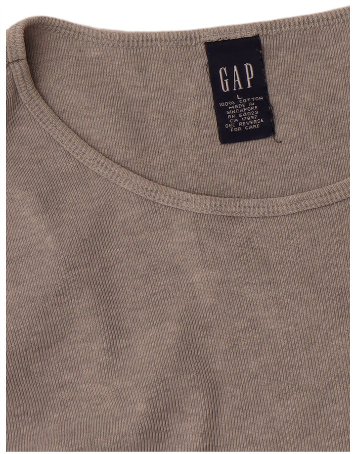 Женская футболка Gap Top UK 16, большой серый хлопок