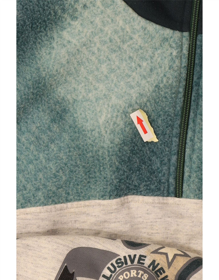 EXTE Мужской свитшот на молнии с рисунком, большой серый цветной блок