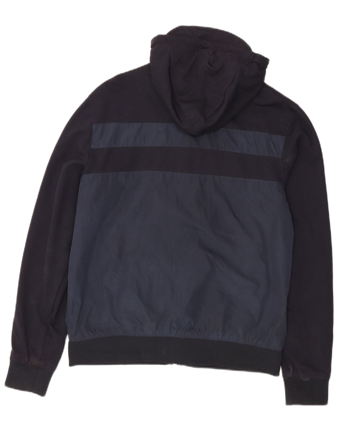 Мужская куртка-бомбер Zara UK 42 XL, темно-синяя, полиэстер с цветными блоками