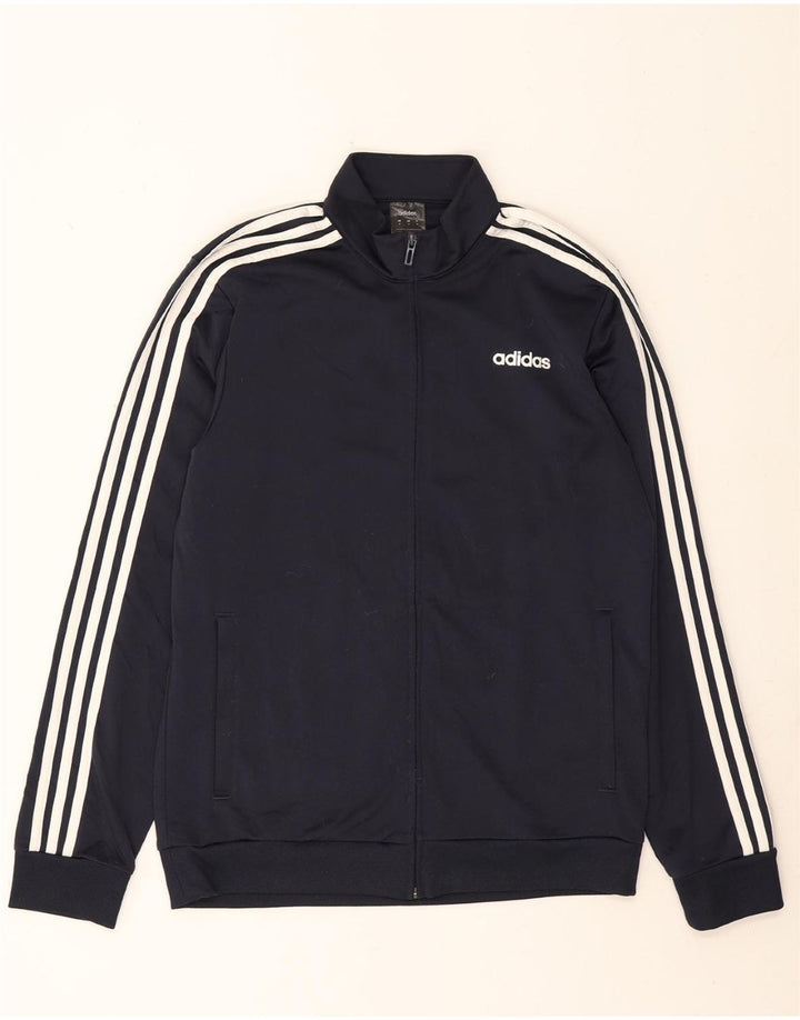ADIDAS Mens Tracksuit Top Jacket Medium Navy Blue